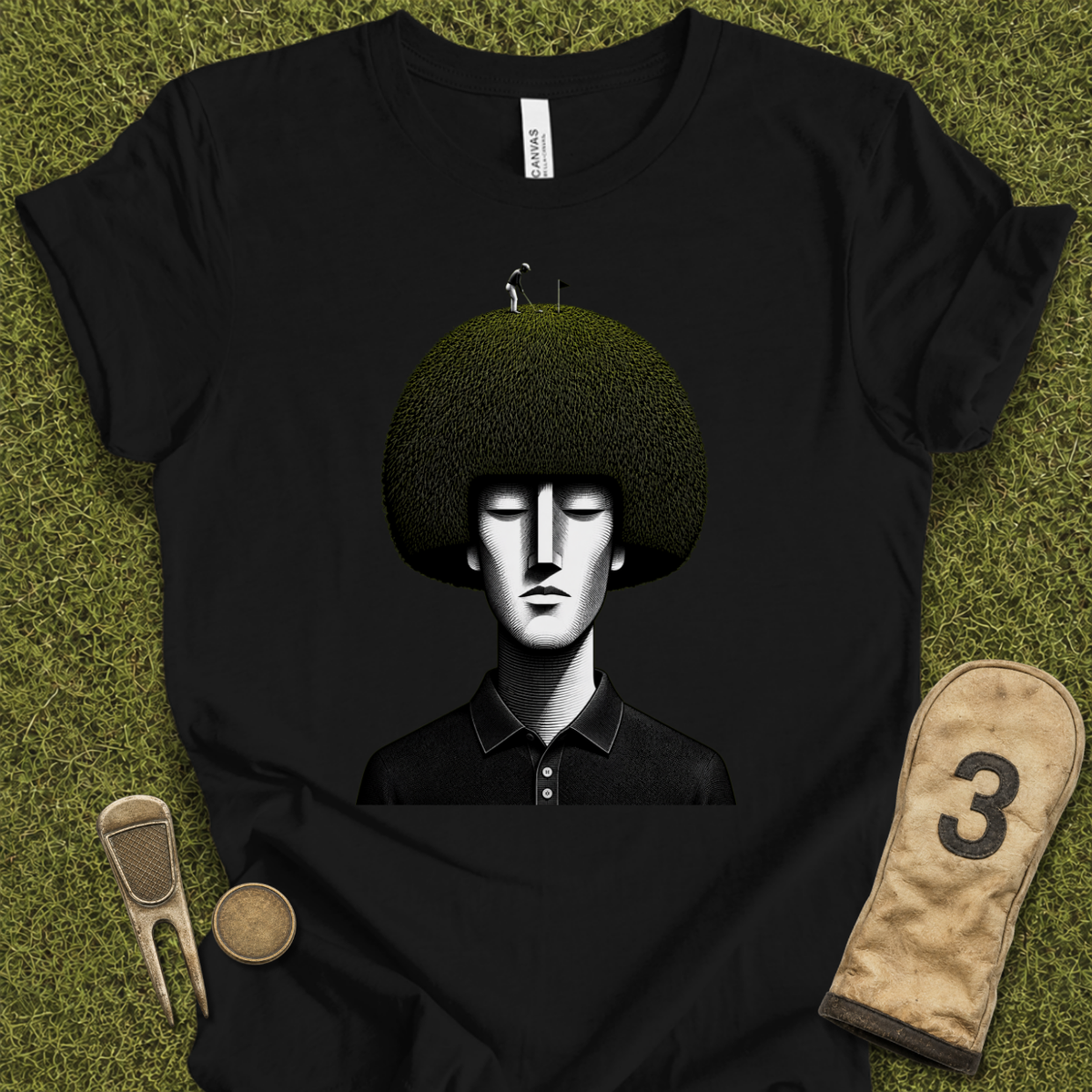 Golfer On Head T-Shirt