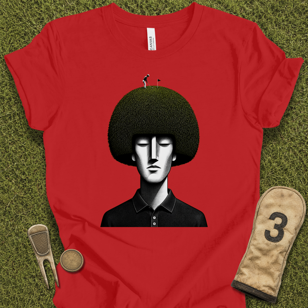 Golfer On Head T-Shirt