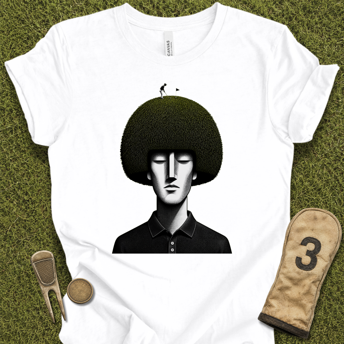 Golfer On Head T-Shirt