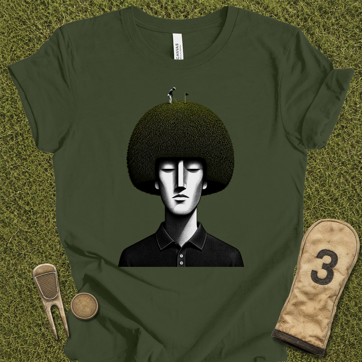 Golfer On Head T-Shirt