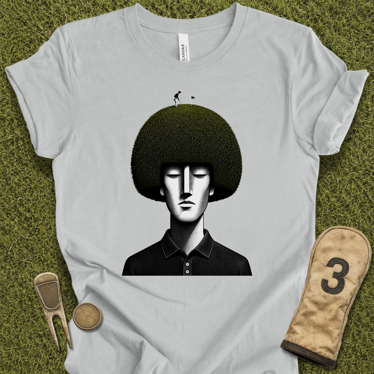Golfer On Head T-Shirt