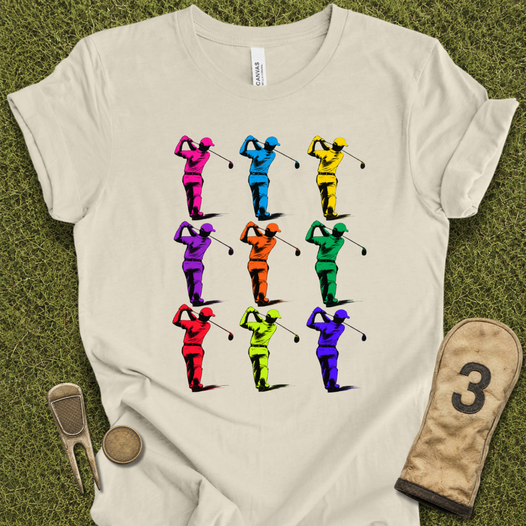 Pop Art Golfers T-Shirt