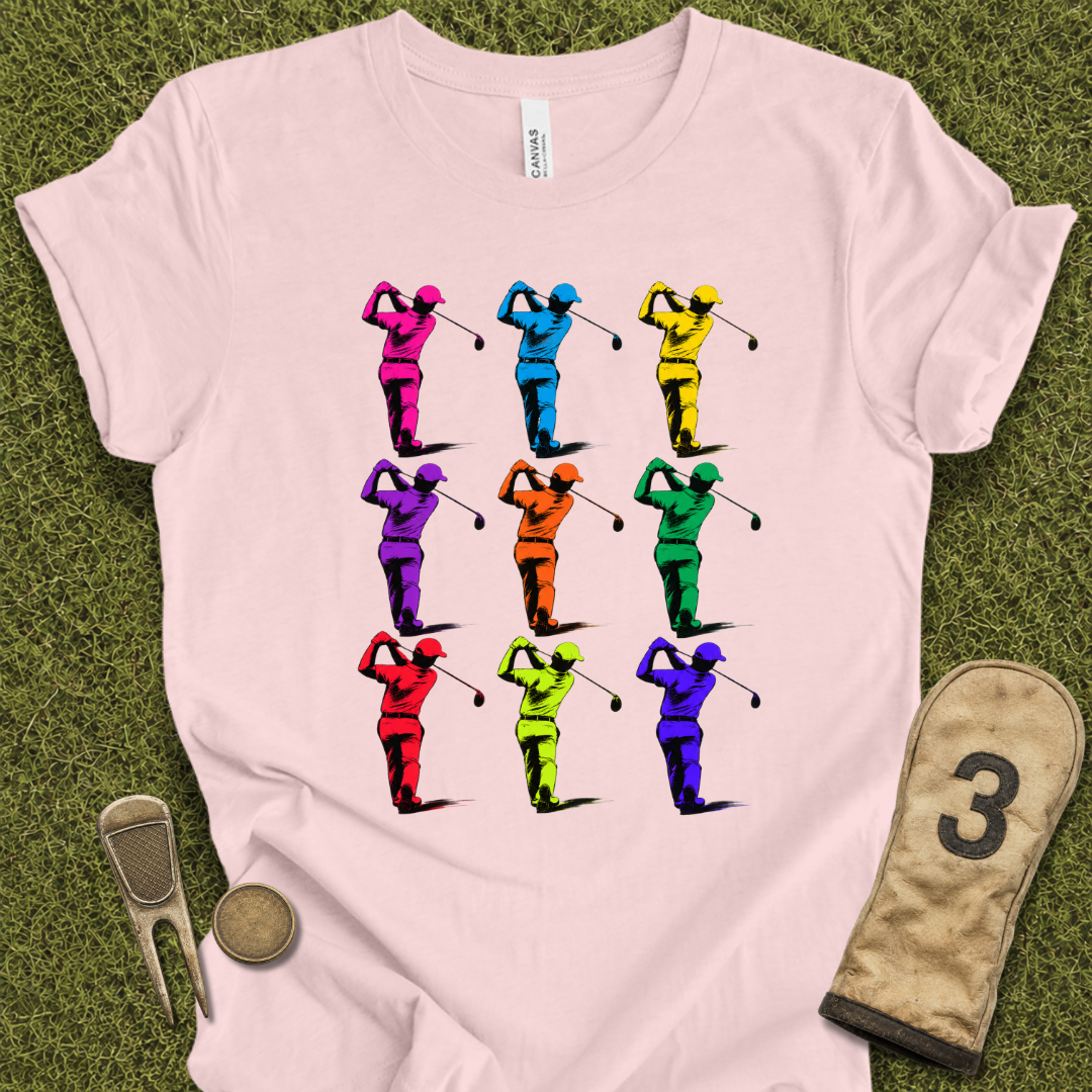 Pop Art Golfers T-Shirt